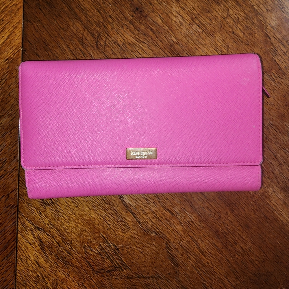 Pink Kate Spade Wallet XL - Picture 2 of 11